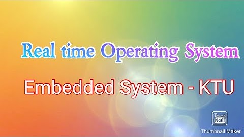 Real Time Operating System in Embedded System