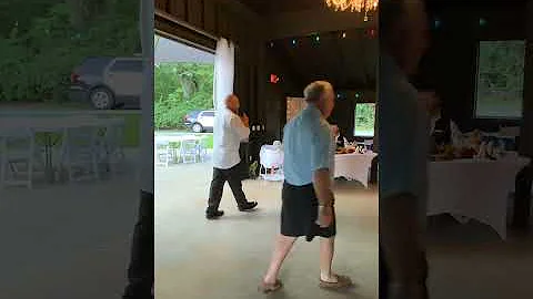 Jim and Bruce Toast to Tawnie and Bruce