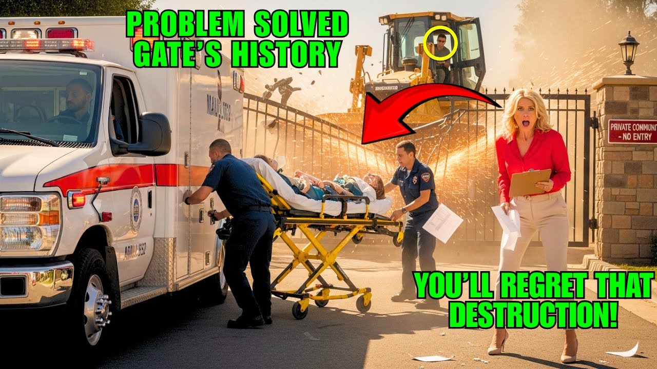 HOA Karen отказала в доступе к машине скорой помощи моей сестры — через 5 минут я пригнал бульдозер
