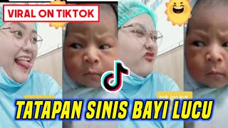 Viral Tiktok‼️ Duet Bayi Lucu Tatapan Sinis