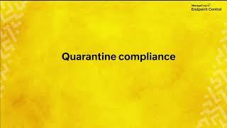 Quarantine Compliance | Vulnerability Management Walkthrough | ManageEngine Endpoint Central
