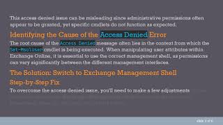 Resolving the Common Access Denied Error with Set-MsolUser in PowerShell Wealth