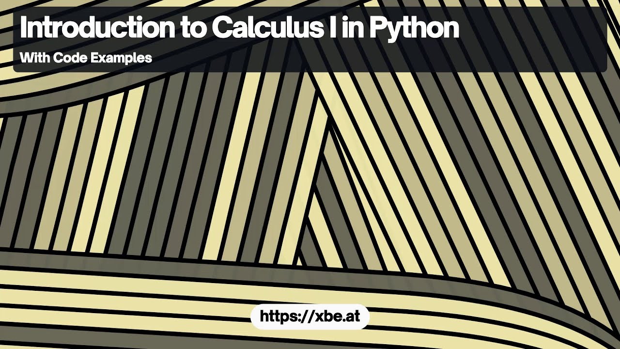 Intro to Calculus I using Python: Derivatives - YouTube