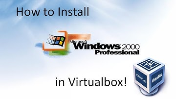 Windows 2000 Professional - Installation in Virtualbox