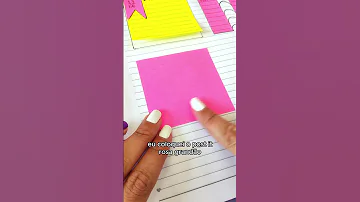 Ideias para Decorar o Caderno com Post It 🥰