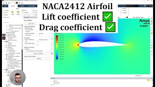 NACA2412 Tutorial in ANSYS Fluent (Student Version)  Lift, Drag, Angle of Attack