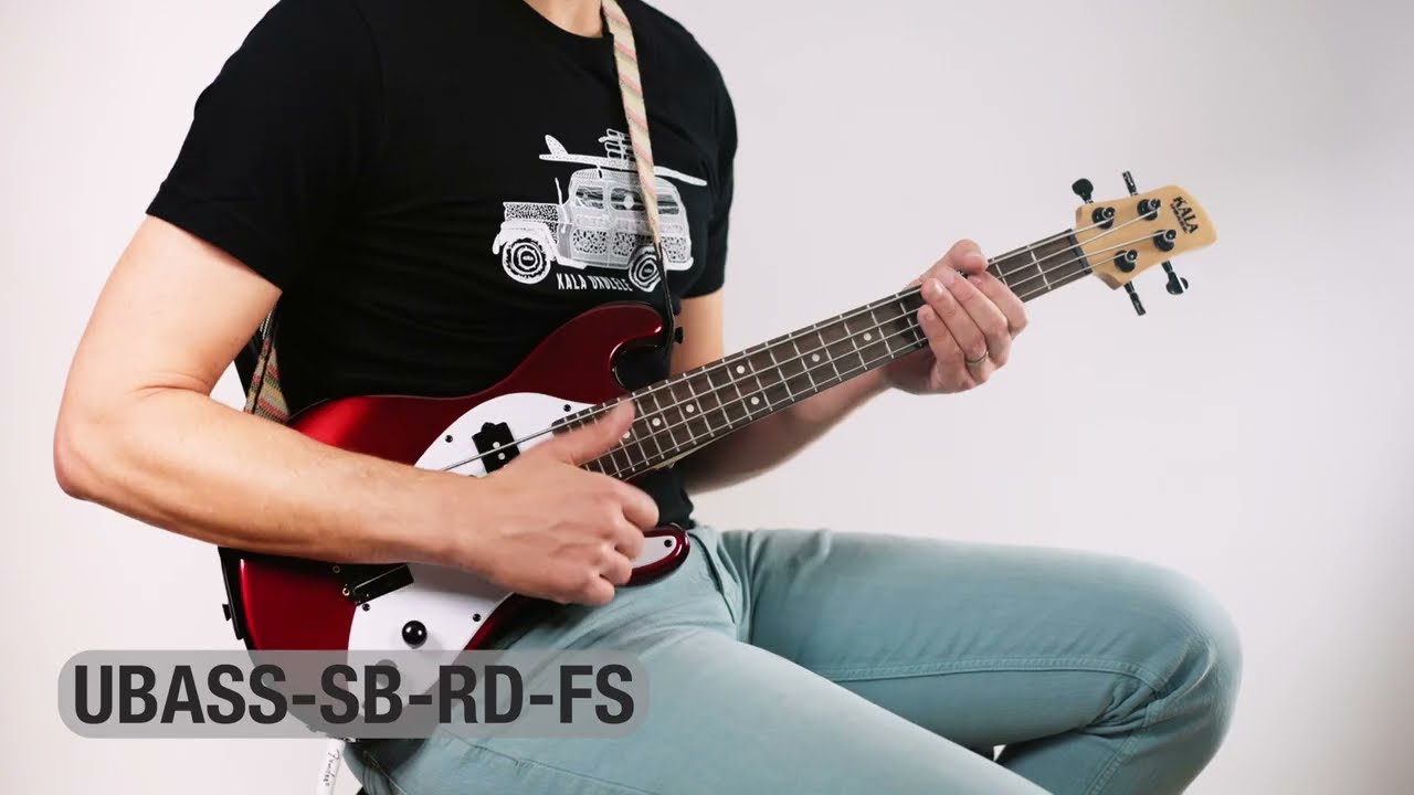 KALA UBASS-SB-RD-FS ミニベース ショートスケール 4弦 レッド