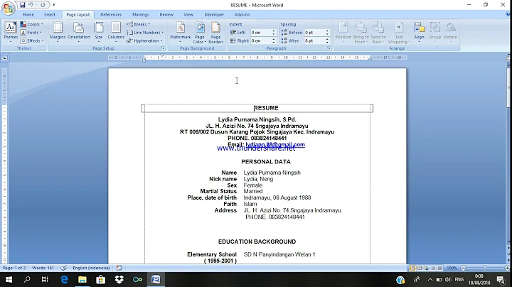 How to Apply A Page Border in A Resume