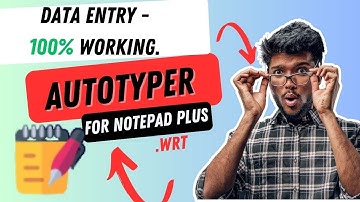 Jpeg to Notepad Plus .wrt convert typing using Autotyper Copy paste || 100% working