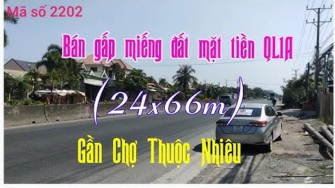 Bán đất mặt tiền QL1A (24x66m) gần Chợ, giá rẻ thích hợp kinh doanh buôn bán - MS 2202