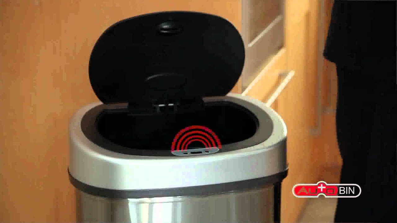 Autobin Oval Series Stainless Steel Auto Sensor Rubbish Disposal Bins