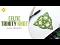 Easy draw a celtic trinity knot