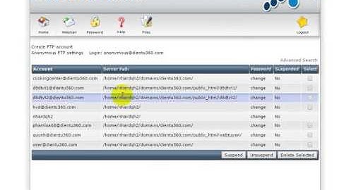 Cách tạo tài Khoản FTP trên DirectAdmin