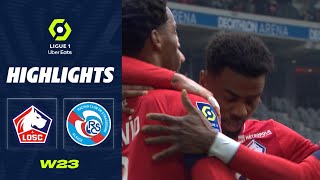 LOSC LILLE - RC STRASBOURG ALSACE (2 - 0) - Highlights - (LOSC - RCSA) / 2022-2023