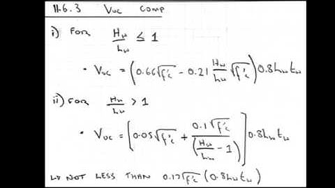 AS3600 11 6 Design for Shear