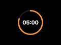 5 Minutes iPhone Countdown Timer Animation | IOS | 4K | 60FPS | Free Download