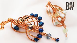 Kabuklu Deniz Kabuğu Rüzgar Döndürücü Kolye Küçük Kristal Delikli Küresel Boncuk 596