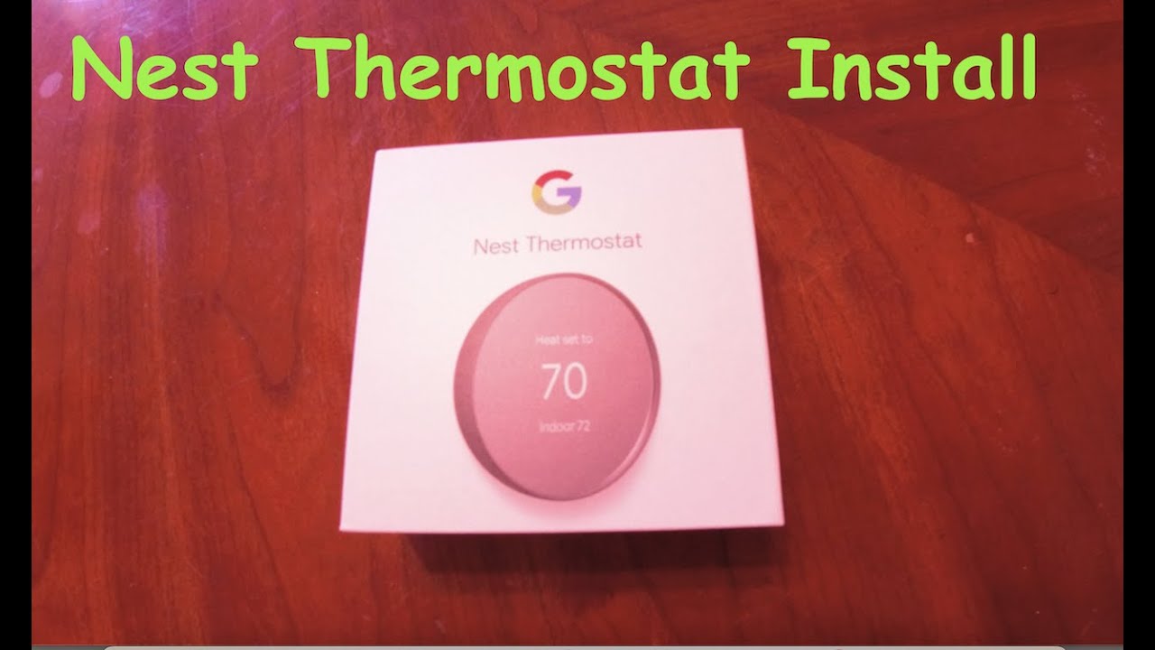 Google Nest Thermostat Install YouTube