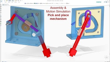 Solid Edge Motion Simulation | Assembly & Animation Pick and Place Mechanism
