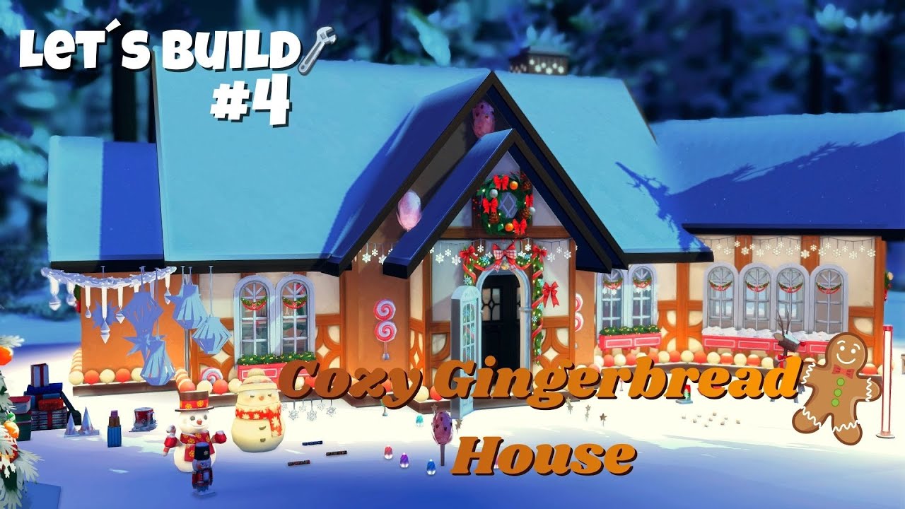 The Sims 4 I Let´s Build #4 Cozy Gingerbread House I Struggle with TOOL Mod I Cozy Ambiance Only