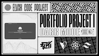 Portfolio Web - Dark Mode | React and Tailwind CSS [ CHAPTER I ]