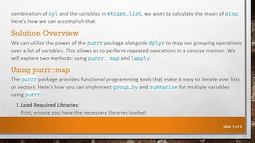 How to Group_by Multiple Variables in R with dplyr and purrr