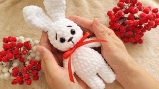 🐇Зайчик Из Плюшевой Пряжи🐰Crochet Bunny🐰Häschen Häkeln