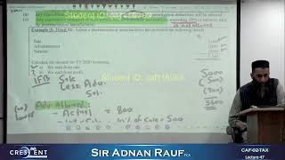 Lecture 47 | Caf 2 Tax | Spring 25 | sir Adnan Rauf | Ca Guidance