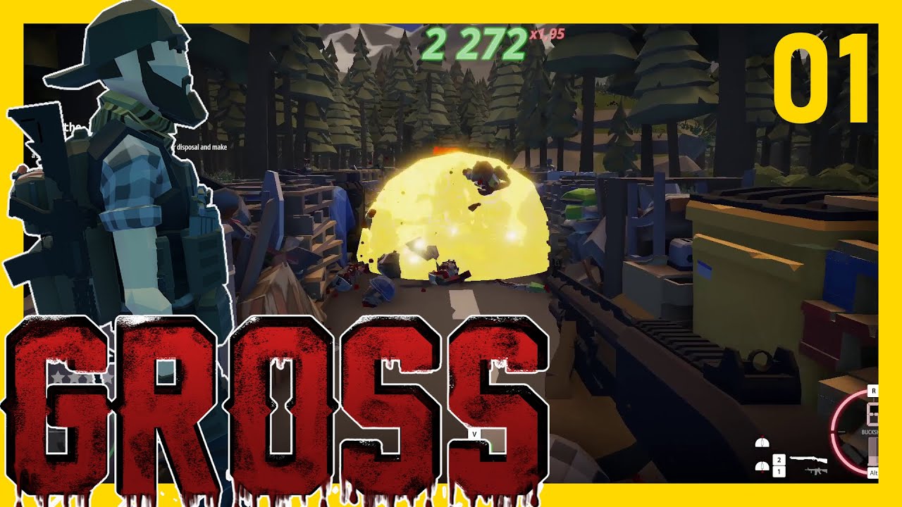 AWESOME NEW ZOMBIE FPS TOWER DEFENSE GAME! | Gross | Episode 01