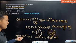 At 298 K , the equilibrium constant | 26 JULY 2022 JEE MAIN PYQ