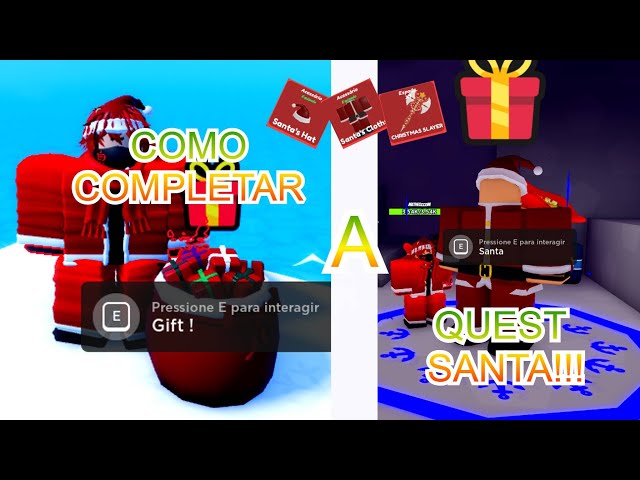 COMO FAZER A QUEST SANTA NO ONE FRUIT SIMULATOR !!!! Roblox 