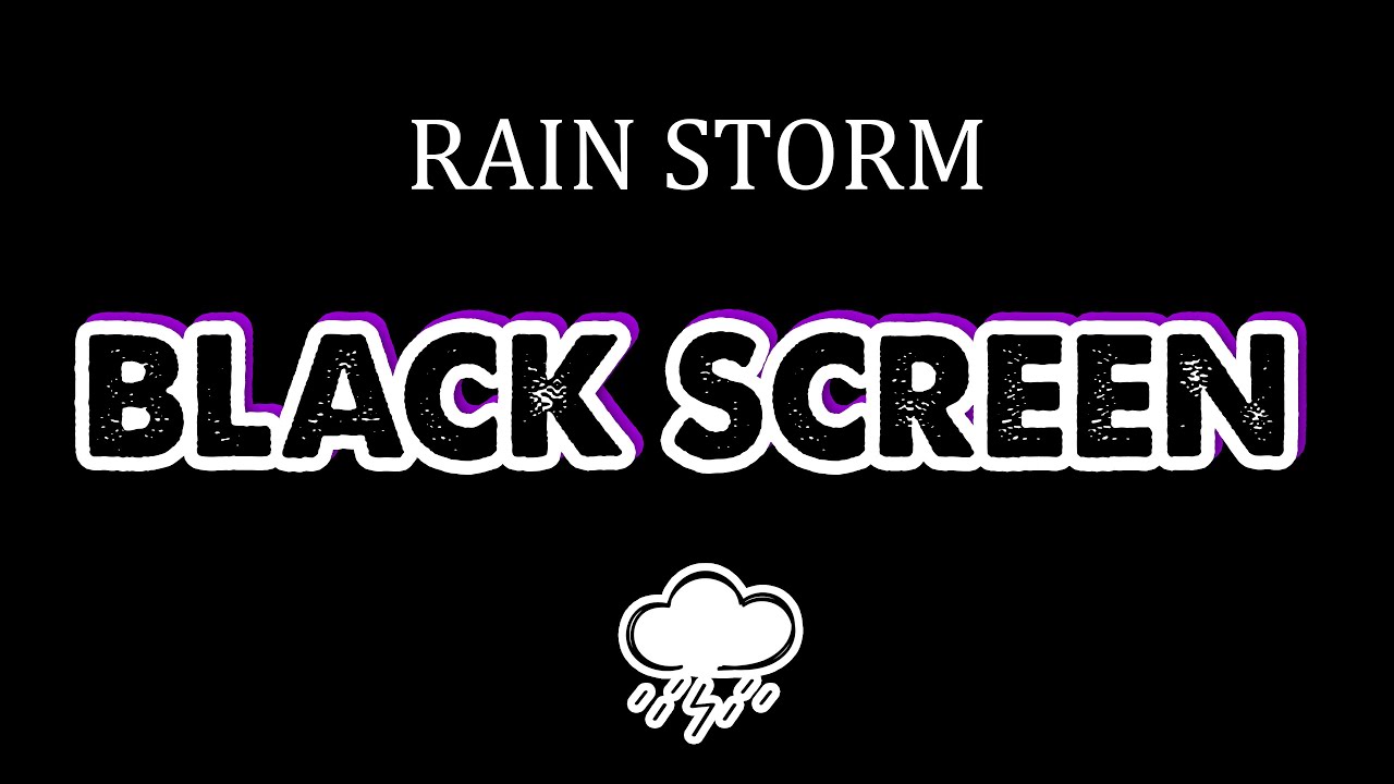 Heavy Rain & Thunder to Help You Sleep 🌧 | Fall Asleep in Under 3 Minutes | Black Screen