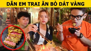 DẪN EM TRAI ĂN BÒ DÁT VÀNG &amp; SĂN GIẢI XE HƠI TỪ DẦU NHỚT CỦA TỤI MÌNH | Oops Banana Vlog 358