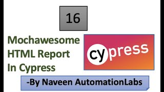 Mochawesome Html Report in Cypress  Part  16