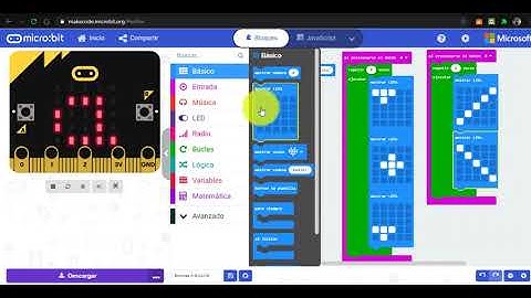 MakeCode Botones AyB Microbit