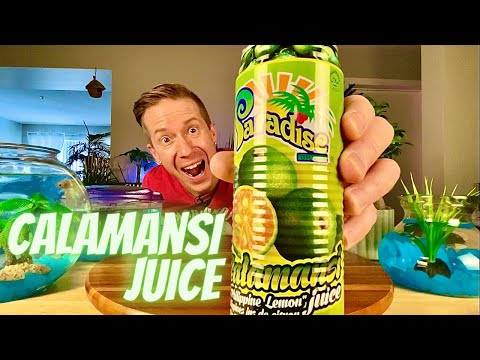 Trying CALAMANSI JUICE For The First Time | Filipino Snack Food Review