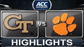 2013 ACC Football Highlights | Georgia Tech vs Clemson | ACCDigitalNetwork