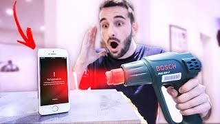 Iphone Vs Pistolet À Air Chaud À 600 Degrés