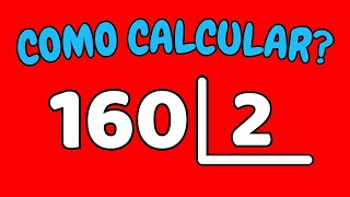 SIMPLIFYING DIVISION BY 2 | HOW TO CALCULATE 160 DIVIDED BY 2 - Divide 160 by 2