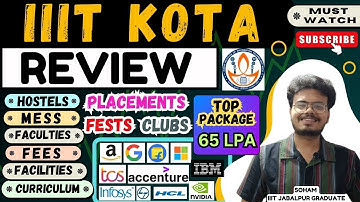 IIIT Kota Review 2025 | Placements, Facilities, Fees, Fests and More | Watch Before Admission!!