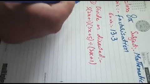 Factorisation exercise 13.3 class 8th