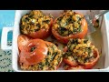 Mediterranean Stuffed Tomatoes with Couscous