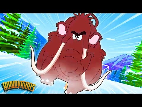 Cinco Mamuts Lanudos - Canción de Números | Canciones de la Prehistoria de Howdytoons