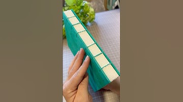 Fun book making - Turquoise 🍃🌿✨ #bookmaking #funcrafts #turquoise #bookbinding #handmade #books