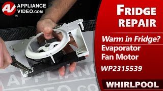 Refrigerator Evaporator  Fan Motor - Diagnostic &amp; Repair