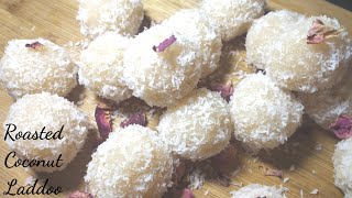 Bahut hi kam samaan se banaye jhatpat ladoo/How to make coconut ladoo/Roasted coconut ladoo/