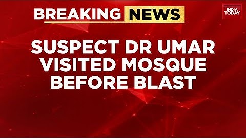 Delhi Terror Attack: CCTV Shows Suspect Dr. Umar At Turkman Gate Mosque Before Red Fort Blast