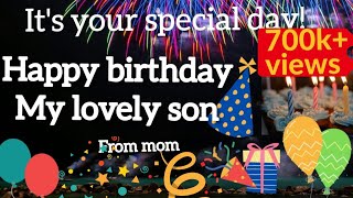 Best wishes for a Happy Birthday to my wonderful son |Happy Birthday Greetings for my son