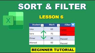 Excel Lesson 6: Sorting & Filtering Data in Excel | Excel for Beginners