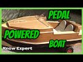 Pedal boat. Wood  Home made 2 seater. Prop driven. Fun. Fishing. Sailing. DIY. ECO friendly BOAT.